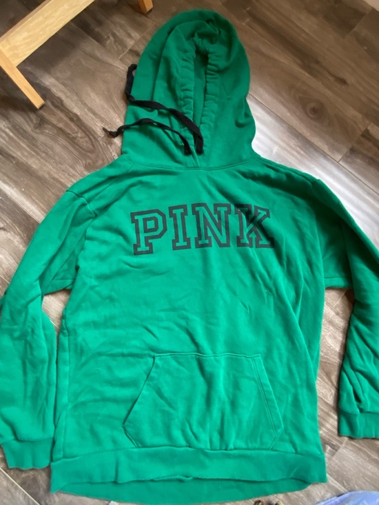 Victoria's Secret Tops - Victoria's Secret PINK Teal Green Pullover Hoodie